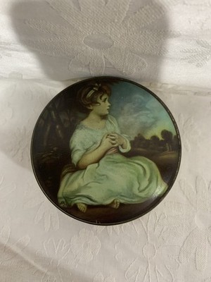 Vintage Empty Small Tin ''The Age of Innocence'' by Sir Joshua Reynolds England