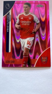 Viktor Gyökeres   Pink Refactor /250 Topps direkt in sleeve+Toploader