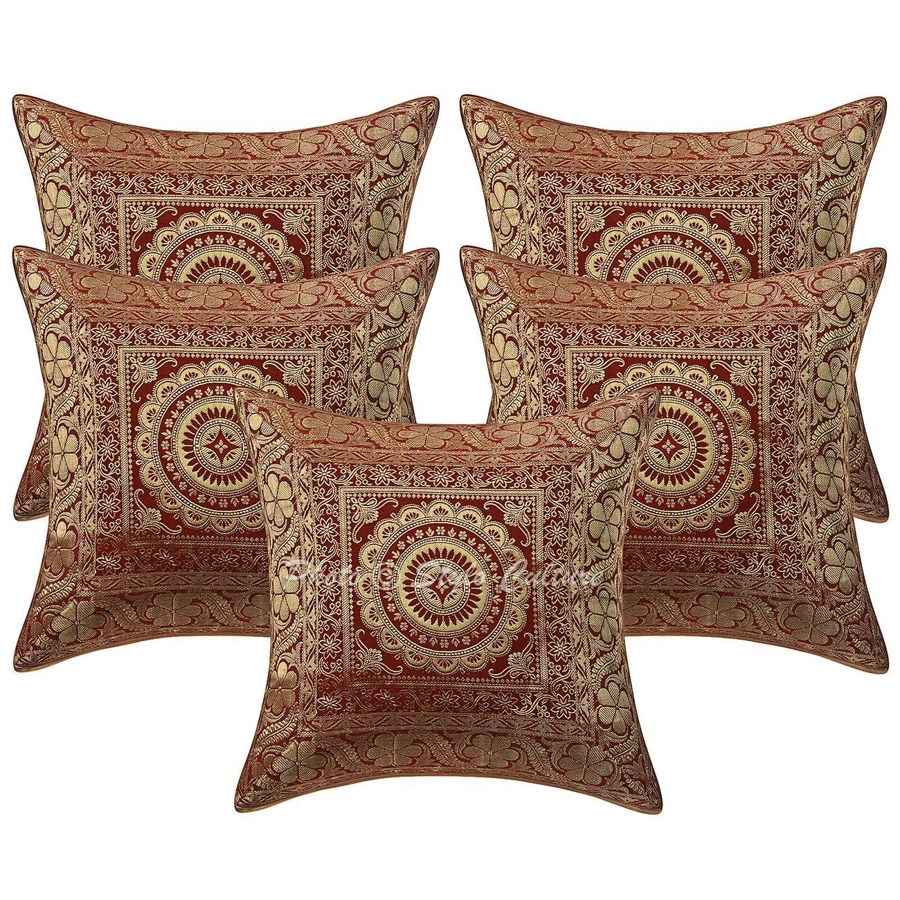 Boho Bohemian Cushion Cover Brocade Jacquard Throw Decor Pillow Cover Case