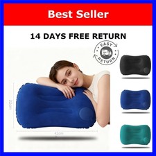 Inflatable Travel Neck Pillow Lumbar Support Portable Camping Car Cushion