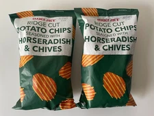 Trader Joe’s Horseradish & Chives Ridge Cuts 2 PK Potato Chips SO YUMMY