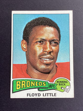 1975 Topps Floyd Little #132 Broncos Vintage HOF NFL VG Grade Range: 3 - 4