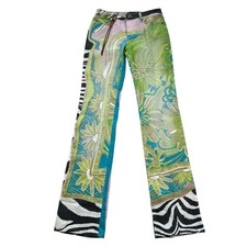 Roberto Cavalli S/S 2004 Floral  Zebra Print Jeans