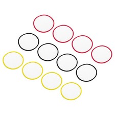30pcs Sublimation for White Patches with Black/Red/Yellow Edge