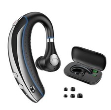 Bluetooth Headset, Bluetooth Earpiece with Noise Canceling Microphone, Black