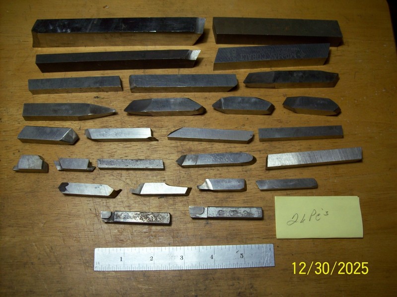 26-Pc. METAL LATHE SHAPER BIT ASSORTMENT Lot USA Used