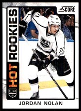 2012-13 Score Jordan Nolan RC Los Angeles Kings #508
