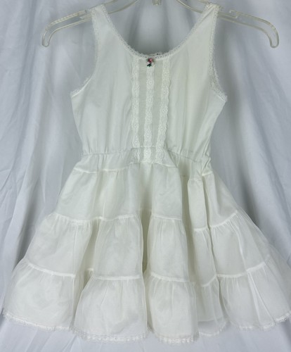 VTG  Sears Crinoline Petticoat Slip Ruffled  Dance Edwardian 6X Childs 
