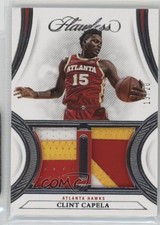 2021-22 Panini Flawless Dual Patch 13/20 Clint Capela #DP-CLC Dual Patch 3d3