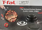 T-FAL~Ingenio~Nonstick Cookware Set~ 8 Pcs~Induction~Onyx Black~Stackable~NWT~