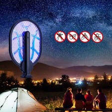 Electric Fly Swatter Multifunction 2 In 1 USB Rechargeable Electric Fly Bat H5