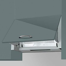 INT60SS 60cm Silver Integrated Built In Cooker Hood Kitchen Extractor Fan
