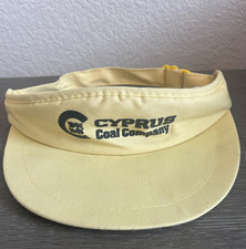 Vintage Cyprus Coal Company Yellow Visor Hat - Showcase Yupoong Adjustable