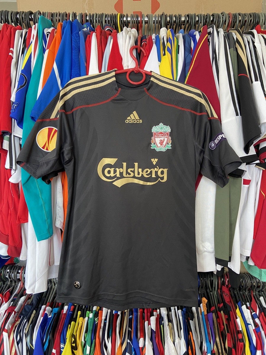 LIVERPOOL 2009 2010 AWAY SHIRT JERSEY ADIDAS E85670 sz S MEN #9