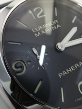PANERAI Luminor Marina 1950 3 Days 44mm PAM00312 44mm Black Dial Box Card #T175 4