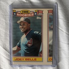 1990 Topps 1989 Rookies Joey Albert Belle 2/33 Cleveland Indians ERROR PRINT!!!