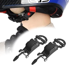 iGuerburn 2Pc Helmet Quick Release Buckle Kit Stainless Steel Motorcycle Black