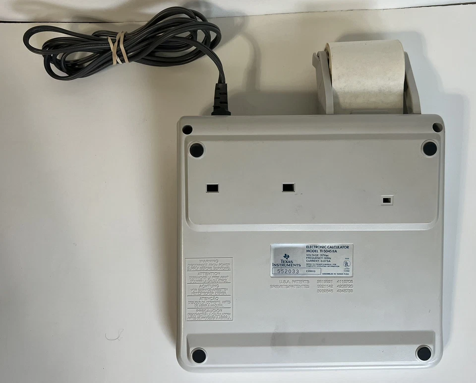 TEXAS INSTRUMENTS TI-5045 ELECTRONIC CALCULATOR 2 COLOR PRINTING 12 DIGITS GOOD - Image 3 of 4