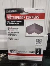 2-częściowy system prysznicowy Everbilt Watershield wstępnie uformowany 90° wodoodporny narożnik wewnętrzny