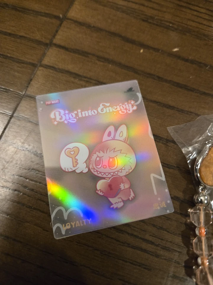Authentic POPMART Labubu The Monsters Big Into Energy Phone Charm LOYALTY New - Image 2 of 4