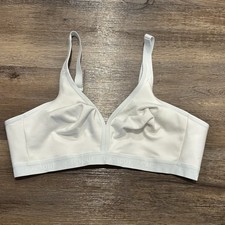 Cacique Bra 44C Unlined Full Coverage No Wire White T-shirt Bra