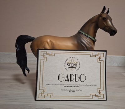Peter Stone Garbo Buckskin Akhal Teke