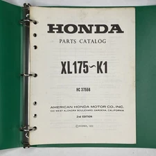 Vintage 1973 Honda XL175 K1 Parts Catalog OEM Original - READ