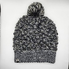 Cappello berretto Brekka maglia berretto spesso nero grigio cappello bobble pompon top donna inverno