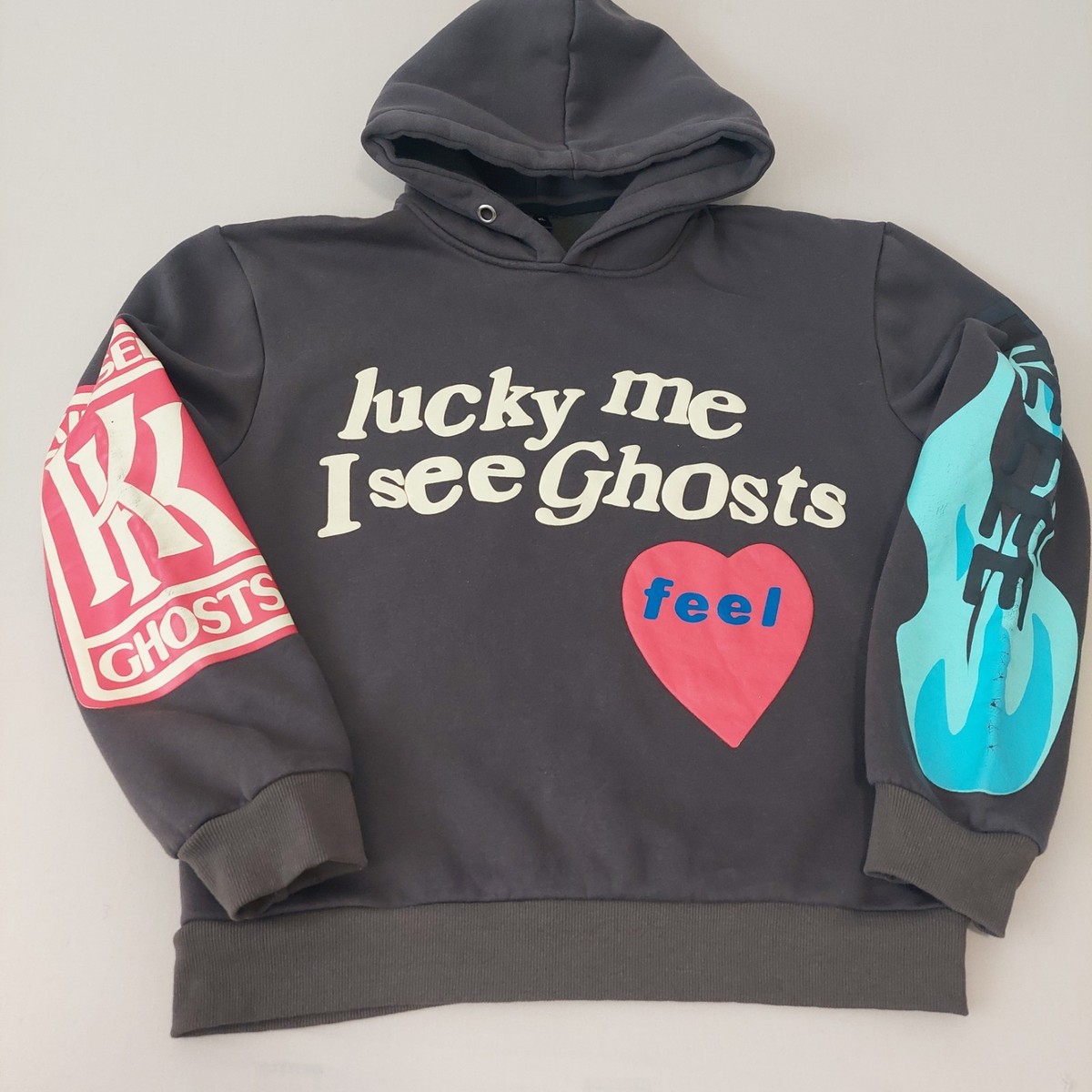 Lucky Me I See Ghosts Hoodie XL Camp Flog Gnaw Kanye KSG Style 
