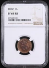 1870 NGC PF64 RB Indian Head Cent