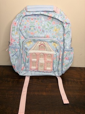 Pottery Barn Mackenzie Blue Dollhouse Floral Small Backpack  Lola  Monogram