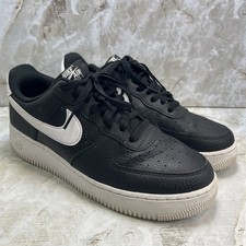 Nike Air Force 1 Low 07 Men's Size 10 Black White Pebbled Leather CT2302-002