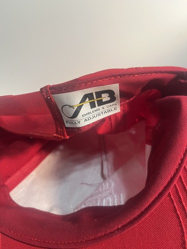 Vintage Napa United Baseball Trucker Hat Cap Red Signed 435 - Picture 6 of 6