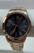 Anne Klein Rose Gold Stainless Steel Ladies Dress Watch 66.4g
