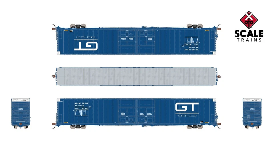 ScaleTrains Rivet Counter Grand Trunk Western Thrall 86' Auto Parts Boxcar HO - Image 4 of 4