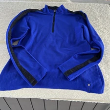 Lauren Active Ralph Lauren RLX Blouse Womens Large Polo Shirt  Blue  Golf Tennis