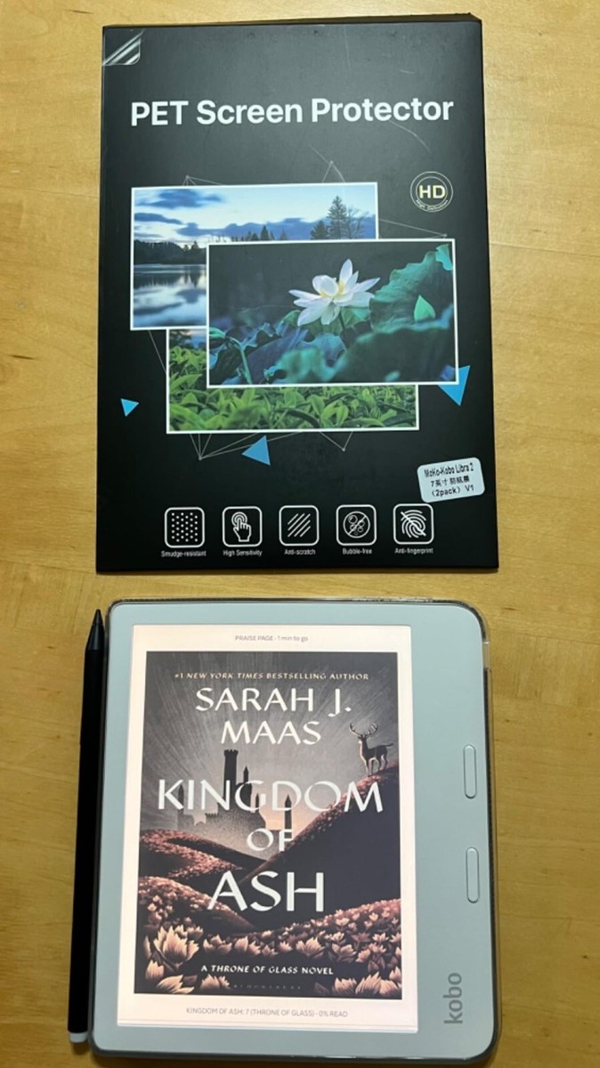 Kobo Libra 2 Cover MoKo 3-Pack Matte Screen Protector Fits Kobo Libra Colour 7 Anti-fingerprint E-reader Screen Protector - View #5