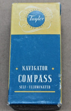 Vintage Taylor Navigator Compass 2957 White Auto Marine Open Box Made In Usa Vintage Taylor Navigator Compass 2957 White Auto Marine Open Box Made In Usa