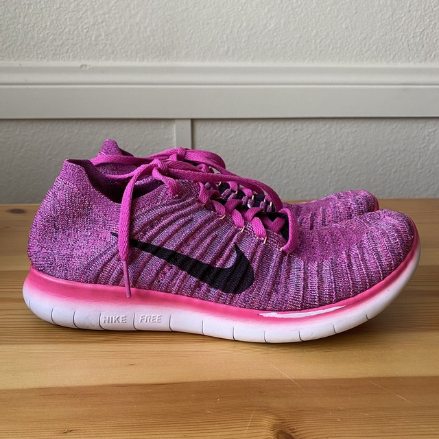 nike free run flyknit womens pink
