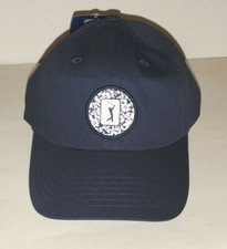 PGA TOUR ESSENTIALS GOLF LOGO BASEBALL CAP HAT DARK NAVY BLUE GOLFING SPORTS
