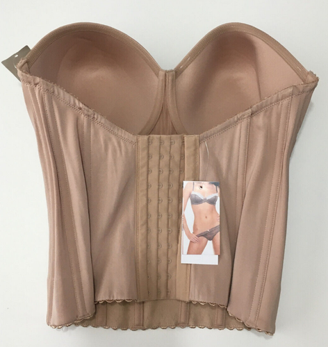 NWD PARFAIT Elissa Low-Back Bustier Bra Nude 36E - Picture 3 of 4