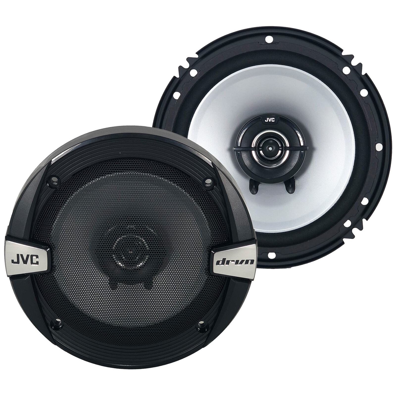 2 Pairs (QTY 4) of JVC CS-DR162 2-Way 6.5 Inch 300W Coaxial Car Audio Speakers