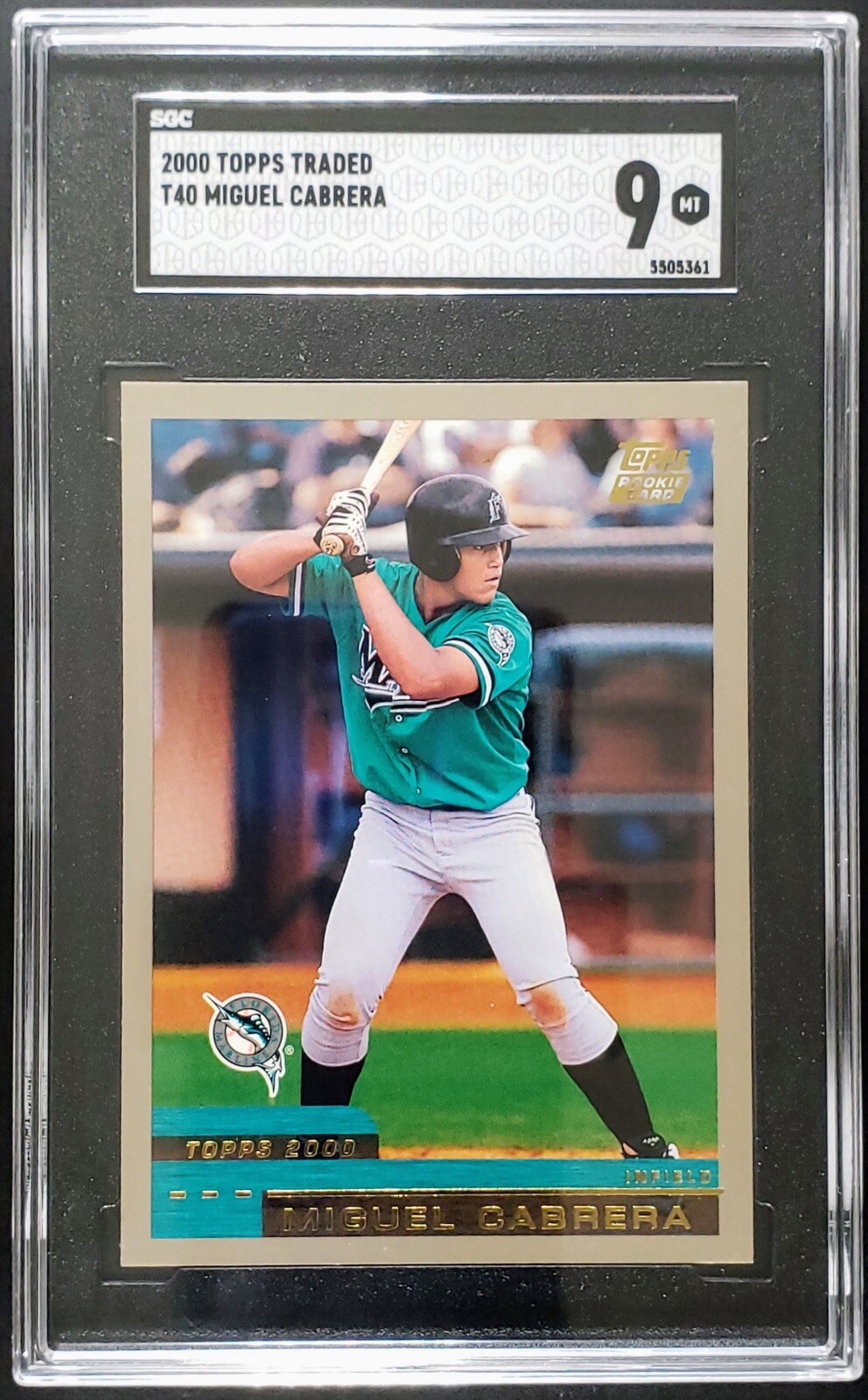 2000 Topps Traded Miguel Cabrera SGC 9 #T40 Rookie RC