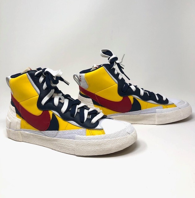 SACAI X NIKE BV0072 700 US uomo taglia 8 5 donna 10 Nike Blazer Mid x Sacai Maize 2019