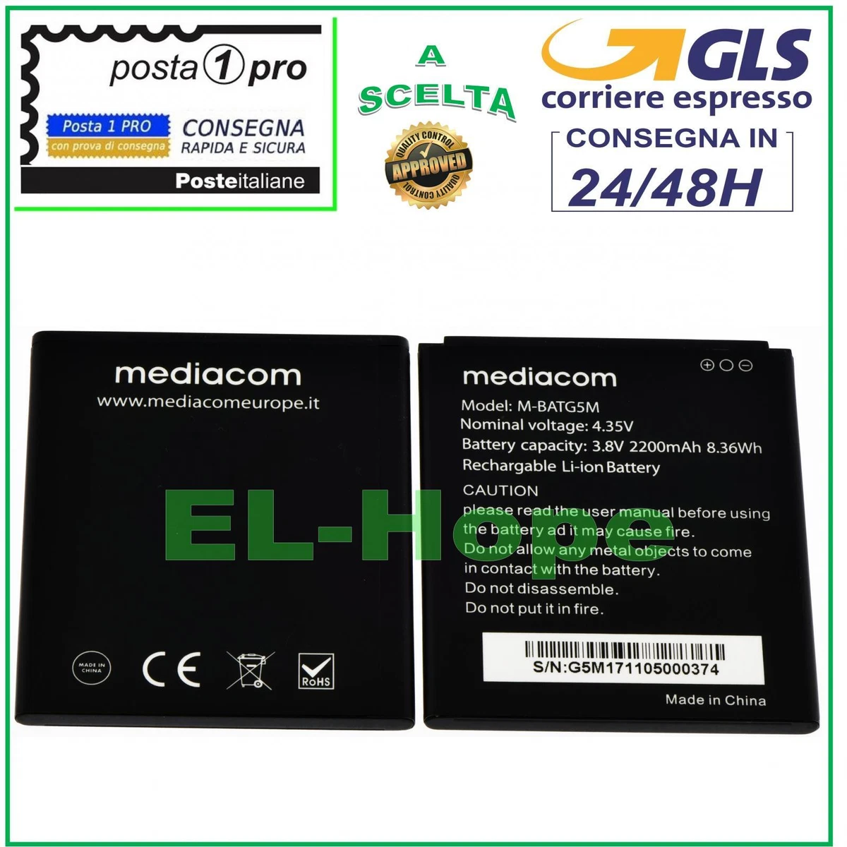 Batteria Originale Mediacom Smartbook 14 N14 S140 M-SBS140C 10000mAh Grigia