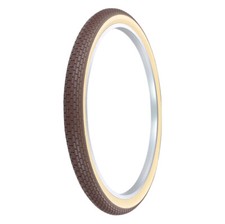 PRO BICYCLE TIRE 26 x 2.125 BROWN/CREAM SIDEWALL G-5009 BRICK SEMI-SLICK TREAD