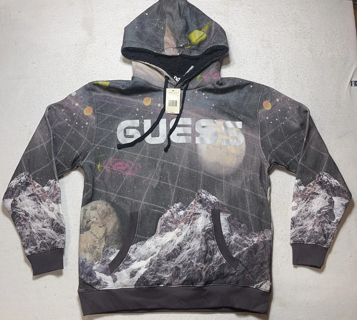 Men s Oversized Clear Skies Guess Hoodie NEW WITH TAG Size Medium