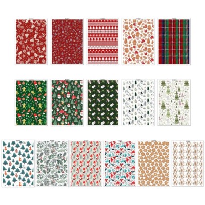 Snowflake Water Transfer Paper Christmas Transfer Paper for Clay Earrings Making