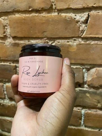 Rose Lychee Body Butter, Floral Scented Skin Care, Natural Gift For Her Active P