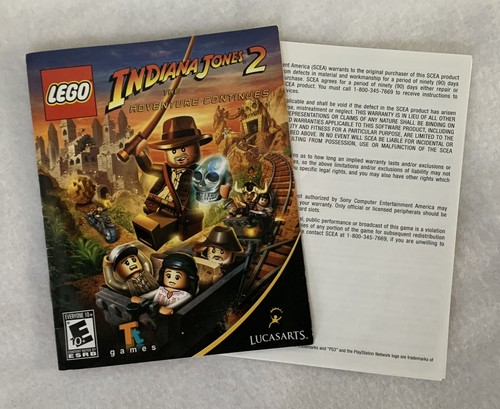 LEGO Indiana Jones 2: The Adventure Continues (PS3 PlayStation 3) CIB Complete - Picture 4 of 5